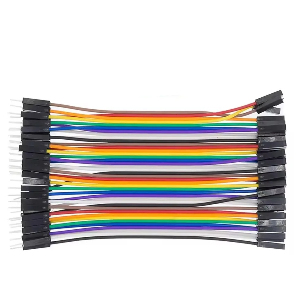 Проводи Dupont 2.54 мм Male-Female штекер-гніздо 10 см для Arduino та макетних плат
