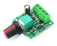 ШИМ регулятор скорости коллекторного двигателя PWM DC 6–28 В 3 А 80 Вт